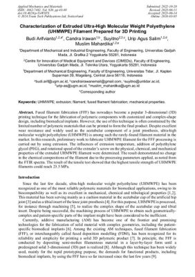 Ultra-High Molecular Weight Polyethylene: Kehittyneessä 3D-tulostuksessa ja lääketieteellisissä implanteissa!